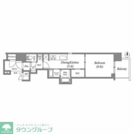 エステムコート名古屋平安通クチュールの物件間取画像